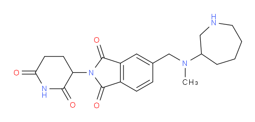 5-{[(azepan-3-yl)(methyl)amino]methyl}-2-(2,6-dioxopiperidin-3-yl)-2,3-dihydro-1H-isoindole-1,3-dione