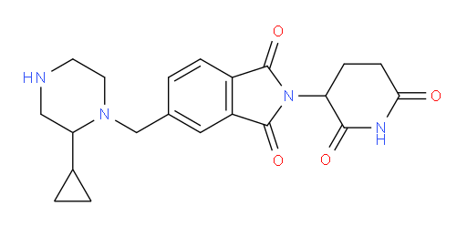 5-[(2-cyclopropylpiperazin-1-yl)methyl]-2-(2,6-dioxopiperidin-3-yl)-2,3-dihydro-1H-isoindole-1,3-dione