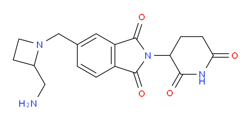 5-{[2-(aminomethyl)azetidin-1-yl]methyl}-2-(2,6-dioxopiperidin-3-yl)-2,3-dihydro-1H-isoindole-1,3-dione