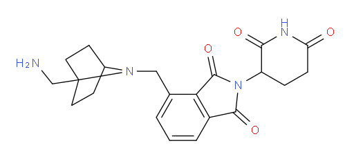 4-{[1-(aminomethyl)-7-azabicyclo[2.2.1]heptan-7-yl]methyl}-2-(2,6-dioxopiperidin-3-yl)-2,3-dihydro-1H-isoindole-1,3-dione