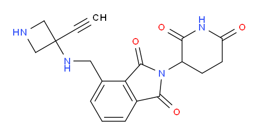 2-(2,6-dioxopiperidin-3-yl)-4-{[(3-ethynylazetidin-3-yl)amino]methyl}-2,3-dihydro-1H-isoindole-1,3-dione