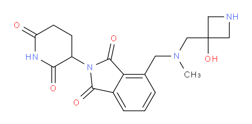 2-(2,6-dioxopiperidin-3-yl)-4-({[(3-hydroxyazetidin-3-yl)methyl](methyl)amino}methyl)-2,3-dihydro-1H-isoindole-1,3-dione
