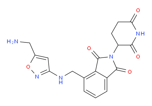 4-({[5-(aminomethyl)-1,2-oxazol-3-yl]amino}methyl)-2-(2,6-dioxopiperidin-3-yl)-2,3-dihydro-1H-isoindole-1,3-dione
