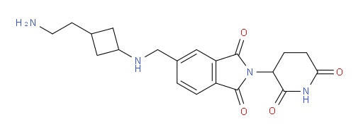 5-({[3-(2-aminoethyl)cyclobutyl]amino}methyl)-2-(2,6-dioxopiperidin-3-yl)-2,3-dihydro-1H-isoindole-1,3-dione