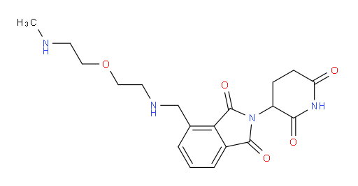 2-(2,6-dioxopiperidin-3-yl)-4-[({2-[2-(methylamino)ethoxy]ethyl}amino)methyl]-2,3-dihydro-1H-isoindole-1,3-dione