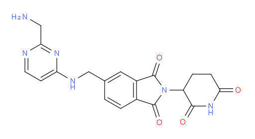 5-({[2-(aminomethyl)pyrimidin-4-yl]amino}methyl)-2-(2,6-dioxopiperidin-3-yl)-2,3-dihydro-1H-isoindole-1,3-dione