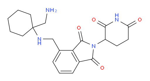 4-({[1-(aminomethyl)cyclohexyl]amino}methyl)-2-(2,6-dioxopiperidin-3-yl)-2,3-dihydro-1H-isoindole-1,3-dione