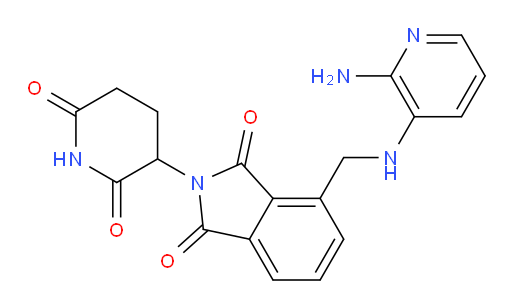 4-{[(2-aminopyridin-3-yl)amino]methyl}-2-(2,6-dioxopiperidin-3-yl)-2,3-dihydro-1H-isoindole-1,3-dione
