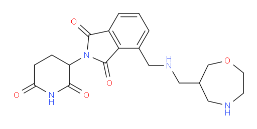 2-(2,6-dioxopiperidin-3-yl)-4-({[(1,4-oxazepan-6-yl)methyl]amino}methyl)-2,3-dihydro-1H-isoindole-1,3-dione