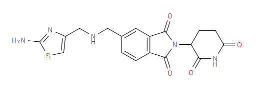 5-({[(2-amino-1,3-thiazol-4-yl)methyl]amino}methyl)-2-(2,6-dioxopiperidin-3-yl)-2,3-dihydro-1H-isoindole-1,3-dione