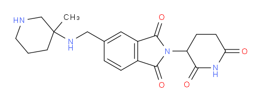 2-(2,6-dioxopiperidin-3-yl)-5-{[(3-methylpiperidin-3-yl)amino]methyl}-2,3-dihydro-1H-isoindole-1,3-dione