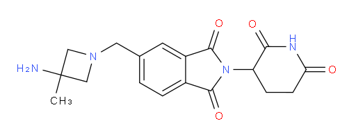 5-[(3-amino-3-methylazetidin-1-yl)methyl]-2-(2,6-dioxopiperidin-3-yl)-2,3-dihydro-1H-isoindole-1,3-dione