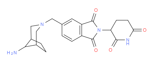 5-({8-amino-3-azabicyclo[3.2.1]octan-3-yl}methyl)-2-(2,6-dioxopiperidin-3-yl)-2,3-dihydro-1H-isoindole-1,3-dione