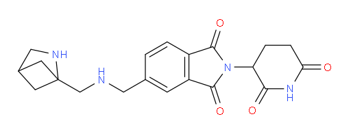 5-{[({2-azabicyclo[2.1.1]hexan-1-yl}methyl)amino]methyl}-2-(2,6-dioxopiperidin-3-yl)-2,3-dihydro-1H-isoindole-1,3-dione