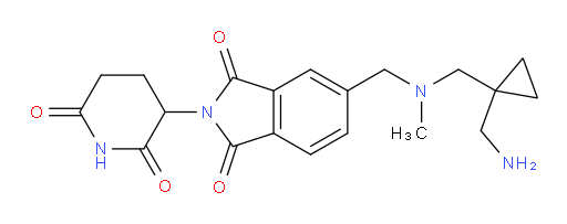 5-[({[1-(aminomethyl)cyclopropyl]methyl}(methyl)amino)methyl]-2-(2,6-dioxopiperidin-3-yl)-2,3-dihydro-1H-isoindole-1,3-dione