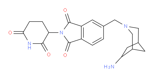 5-({6-amino-3-azabicyclo[3.2.1]octan-3-yl}methyl)-2-(2,6-dioxopiperidin-3-yl)-2,3-dihydro-1H-isoindole-1,3-dione