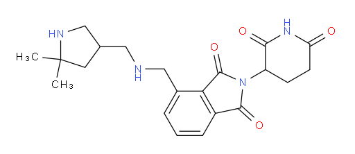 4-({[(5,5-dimethylpyrrolidin-3-yl)methyl]amino}methyl)-2-(2,6-dioxopiperidin-3-yl)-2,3-dihydro-1H-isoindole-1,3-dione