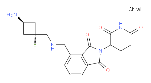 2-(2,6-dioxopiperidin-3-yl)-4-[({[(1r,3r)-3-amino-1-fluorocyclobutyl]methyl}amino)methyl]-2,3-dihydro-1H-isoindole-1,3-dione