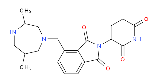 4-[(3,6-dimethyl-1,4-diazepan-1-yl)methyl]-2-(2,6-dioxopiperidin-3-yl)-2,3-dihydro-1H-isoindole-1,3-dione