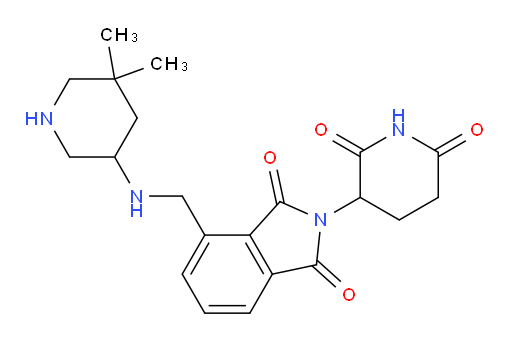 4-{[(5,5-dimethylpiperidin-3-yl)amino]methyl}-2-(2,6-dioxopiperidin-3-yl)-2,3-dihydro-1H-isoindole-1,3-dione