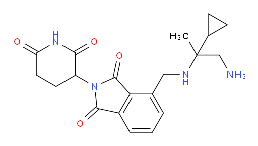 4-{[(1-amino-2-cyclopropylpropan-2-yl)amino]methyl}-2-(2,6-dioxopiperidin-3-yl)-2,3-dihydro-1H-isoindole-1,3-dione