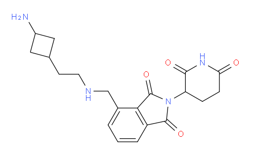 4-({[2-(3-aminocyclobutyl)ethyl]amino}methyl)-2-(2,6-dioxopiperidin-3-yl)-2,3-dihydro-1H-isoindole-1,3-dione