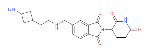 5-({[2-(3-aminocyclobutyl)ethyl]amino}methyl)-2-(2,6-dioxopiperidin-3-yl)-2,3-dihydro-1H-isoindole-1,3-dione