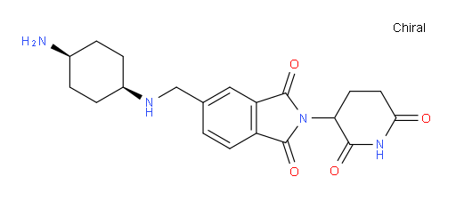 2-(2,6-dioxopiperidin-3-yl)-5-({[(1s,4s)-4-aminocyclohexyl]amino}methyl)-2,3-dihydro-1H-isoindole-1,3-dione