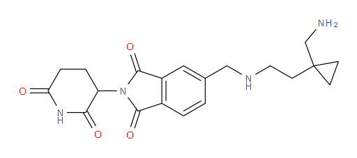 5-[({2-[1-(aminomethyl)cyclopropyl]ethyl}amino)methyl]-2-(2,6-dioxopiperidin-3-yl)-2,3-dihydro-1H-isoindole-1,3-dione
