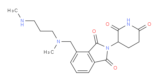 2-(2,6-dioxopiperidin-3-yl)-4-({methyl[3-(methylamino)propyl]amino}methyl)-2,3-dihydro-1H-isoindole-1,3-dione