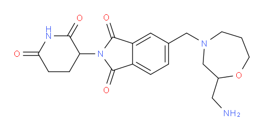 5-{[2-(aminomethyl)-1,4-oxazepan-4-yl]methyl}-2-(2,6-dioxopiperidin-3-yl)-2,3-dihydro-1H-isoindole-1,3-dione