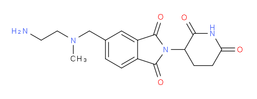 5-{[(2-aminoethyl)(methyl)amino]methyl}-2-(2,6-dioxopiperidin-3-yl)-2,3-dihydro-1H-isoindole-1,3-dione
