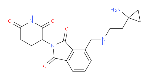 4-({[2-(1-aminocyclopropyl)ethyl]amino}methyl)-2-(2,6-dioxopiperidin-3-yl)-2,3-dihydro-1H-isoindole-1,3-dione