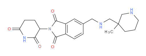 2-(2,6-dioxopiperidin-3-yl)-5-({[(3-methylpiperidin-3-yl)methyl]amino}methyl)-2,3-dihydro-1H-isoindole-1,3-dione