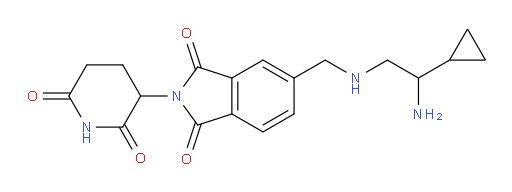 5-{[(2-amino-2-cyclopropylethyl)amino]methyl}-2-(2,6-dioxopiperidin-3-yl)-2,3-dihydro-1H-isoindole-1,3-dione