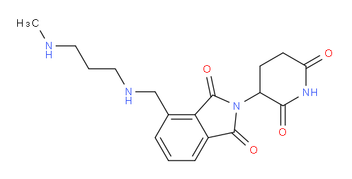 2-(2,6-dioxopiperidin-3-yl)-4-({[3-(methylamino)propyl]amino}methyl)-2,3-dihydro-1H-isoindole-1,3-dione