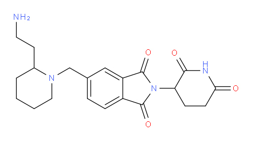 5-{[2-(2-aminoethyl)piperidin-1-yl]methyl}-2-(2,6-dioxopiperidin-3-yl)-2,3-dihydro-1H-isoindole-1,3-dione
