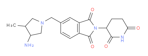 5-[(3-amino-4-methylpyrrolidin-1-yl)methyl]-2-(2,6-dioxopiperidin-3-yl)-2,3-dihydro-1H-isoindole-1,3-dione
