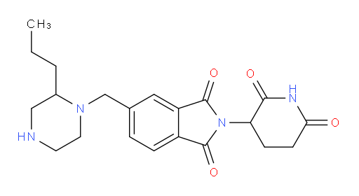 2-(2,6-dioxopiperidin-3-yl)-5-[(2-propylpiperazin-1-yl)methyl]-2,3-dihydro-1H-isoindole-1,3-dione