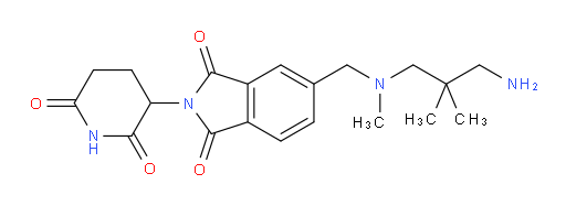 5-{[(3-amino-2,2-dimethylpropyl)(methyl)amino]methyl}-2-(2,6-dioxopiperidin-3-yl)-2,3-dihydro-1H-isoindole-1,3-dione