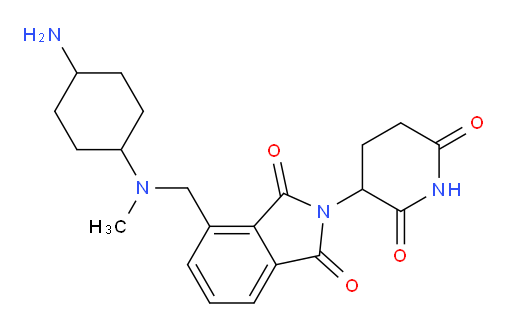 4-{[(4-aminocyclohexyl)(methyl)amino]methyl}-2-(2,6-dioxopiperidin-3-yl)-2,3-dihydro-1H-isoindole-1,3-dione