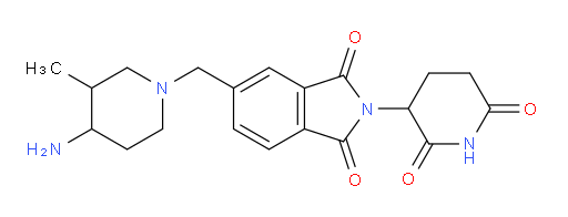 5-[(4-amino-3-methylpiperidin-1-yl)methyl]-2-(2,6-dioxopiperidin-3-yl)-2,3-dihydro-1H-isoindole-1,3-dione