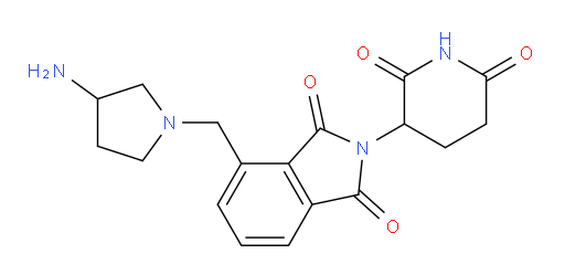 4-[(3-aminopyrrolidin-1-yl)methyl]-2-(2,6-dioxopiperidin-3-yl)-2,3-dihydro-1H-isoindole-1,3-dione