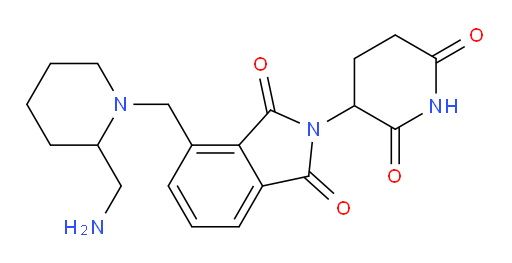 4-{[2-(aminomethyl)piperidin-1-yl]methyl}-2-(2,6-dioxopiperidin-3-yl)-2,3-dihydro-1H-isoindole-1,3-dione