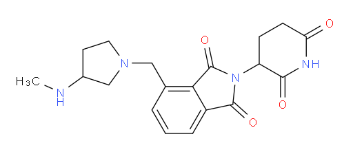 2-(2,6-dioxopiperidin-3-yl)-4-{[3-(methylamino)pyrrolidin-1-yl]methyl}-2,3-dihydro-1H-isoindole-1,3-dione