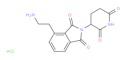 4-(2-aminoethyl)-2-(2,6-dioxopiperidin-3-yl)-2,3-dihydro-1H-isoindole-1,3-dione hydrochloride