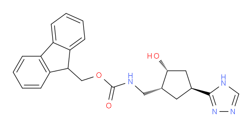 rac-(9H-fluoren-9-yl)methyl N-{[(1R,2R,4S)-2-hydroxy-4-(4H-1,2,4-triazol-3-yl)cyclopentyl]methyl}carbamate