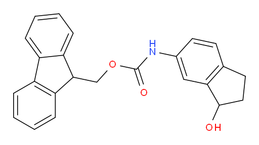 (9H-fluoren-9-yl)methyl N-(3-hydroxy-2,3-dihydro-1H-inden-5-yl)carbamate