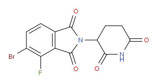 5-bromo-2-(2,6-dioxopiperidin-3-yl)-4-fluoro-2,3-dihydro-1H-isoindole-1,3-dione
