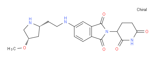 2-(2,6-dioxopiperidin-3-yl)-5-({2-[(2R,4S)-4-methoxypyrrolidin-2-yl]ethyl}amino)-2,3-dihydro-1H-isoindole-1,3-dione